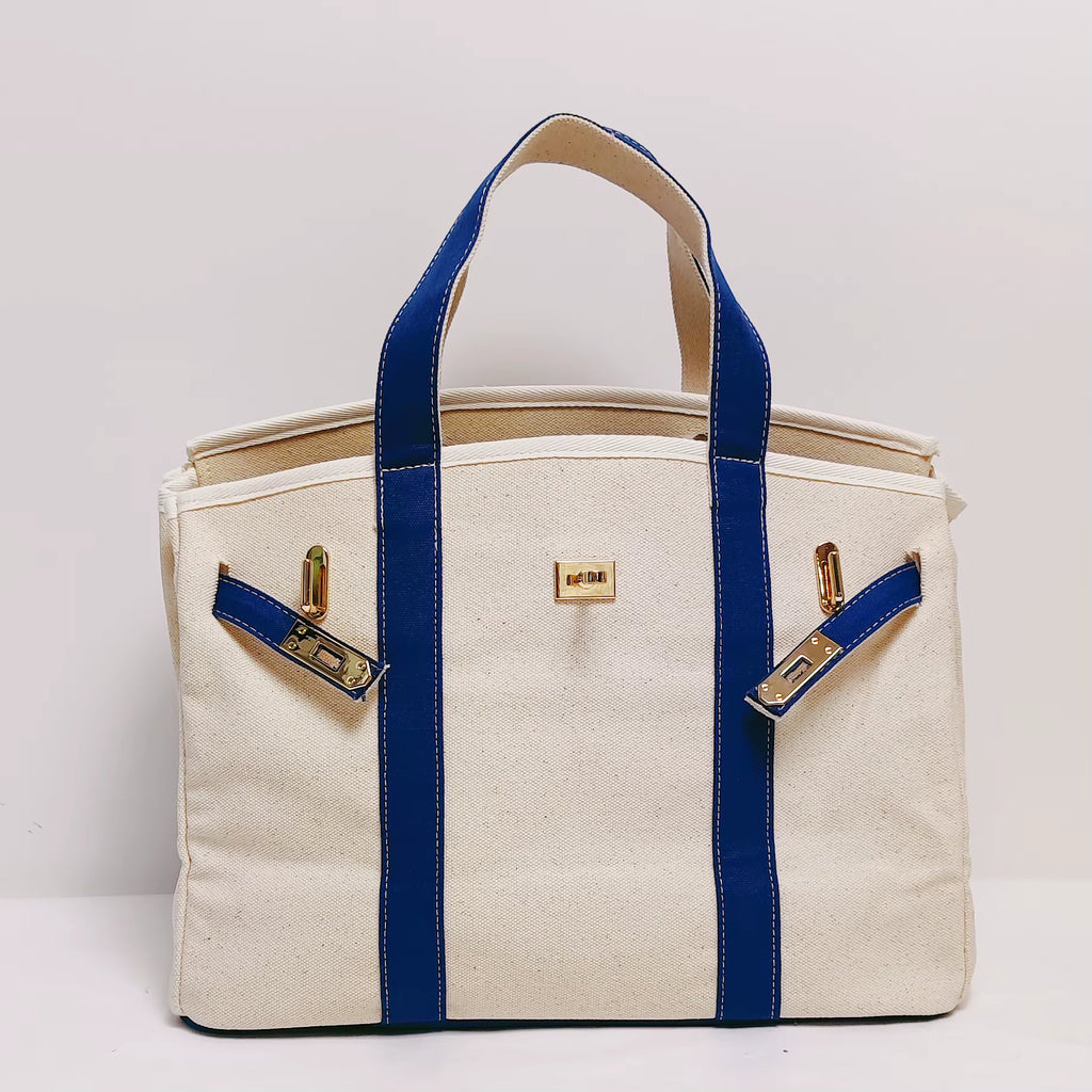 Donche Navy Tote Bag