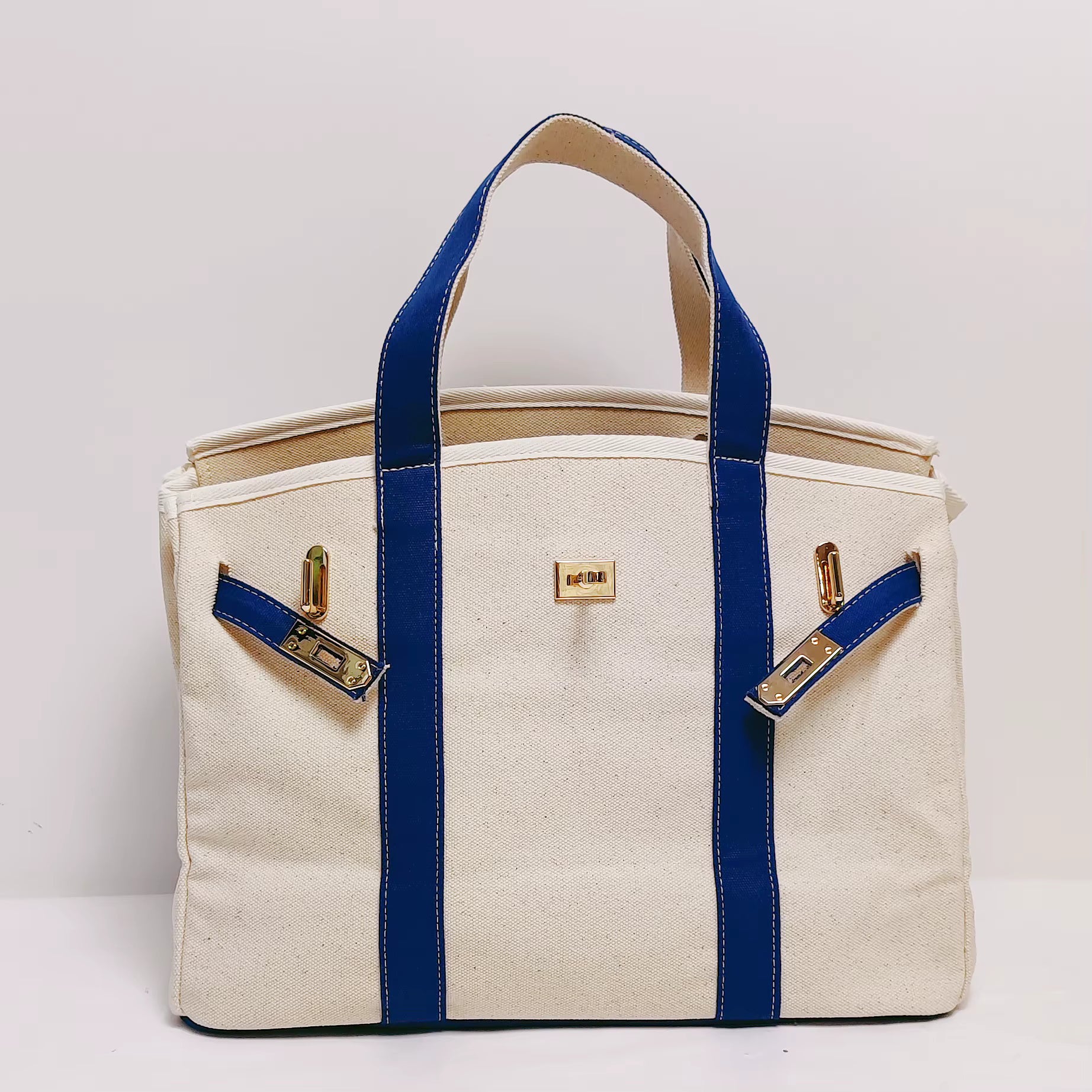 Donche Navy Tote Bag